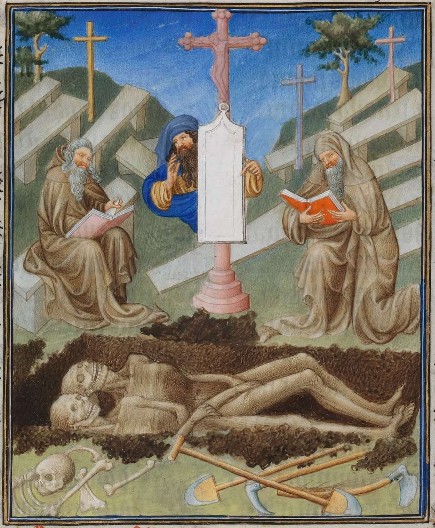 Belles Heures Office of the Dead (detail)