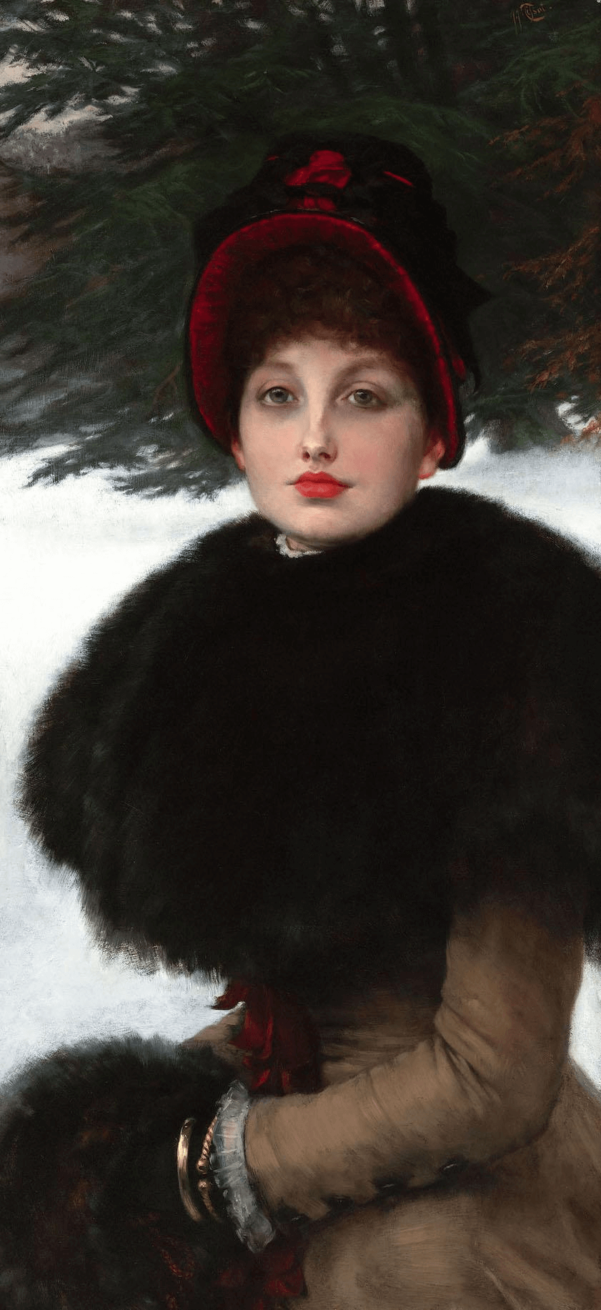 A Winter’s Walk by Jacques-Joseph Tissot (December 14th)