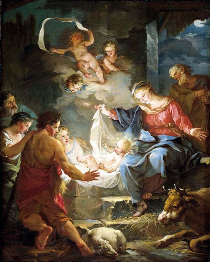 Nativity by Jean-Baptiste Marie Pierre (December 25th)