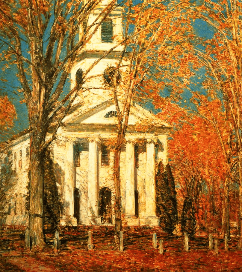 Church at Old Lyme by Childe Hassam