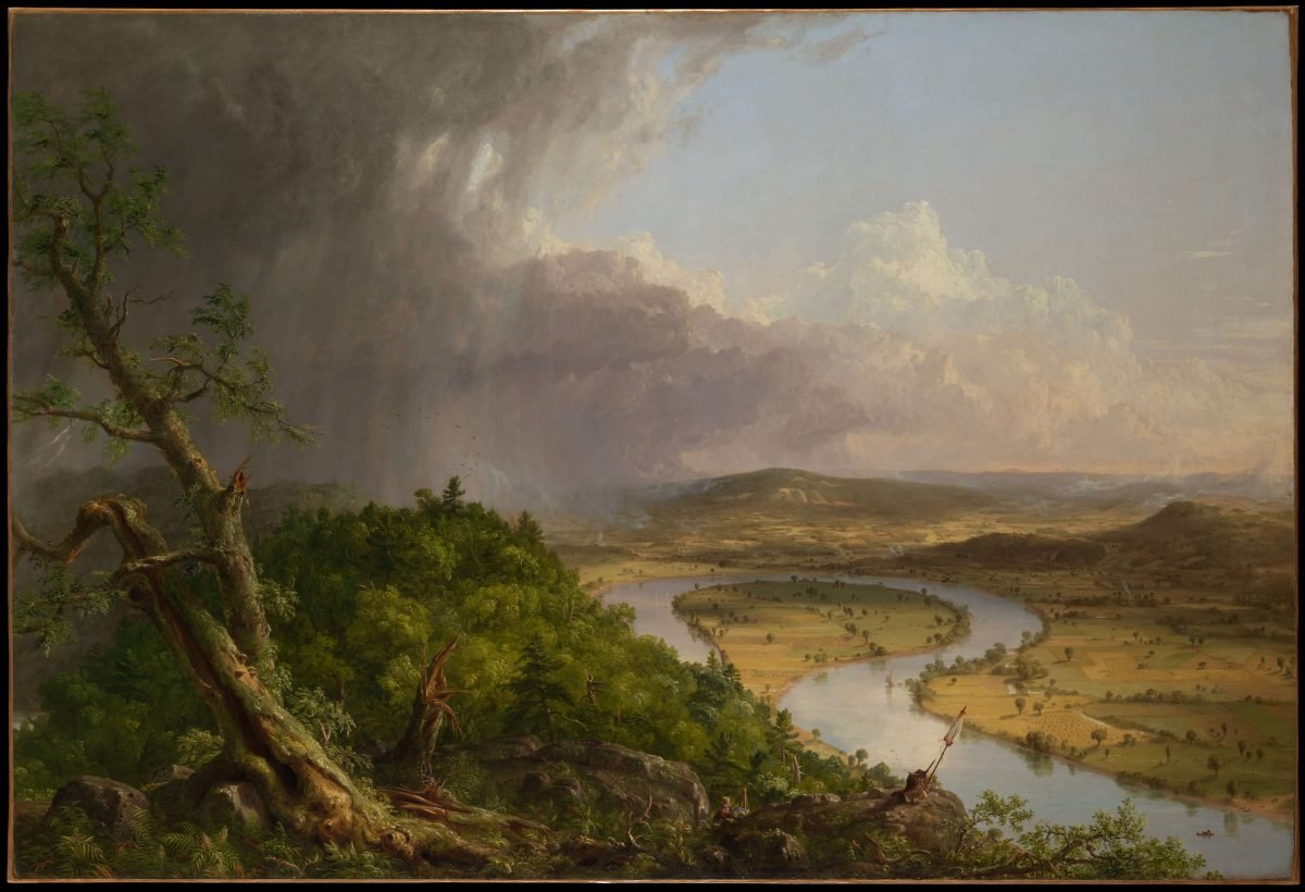 View from Mount Holyoke (The Oxbow) by Thomas Cole