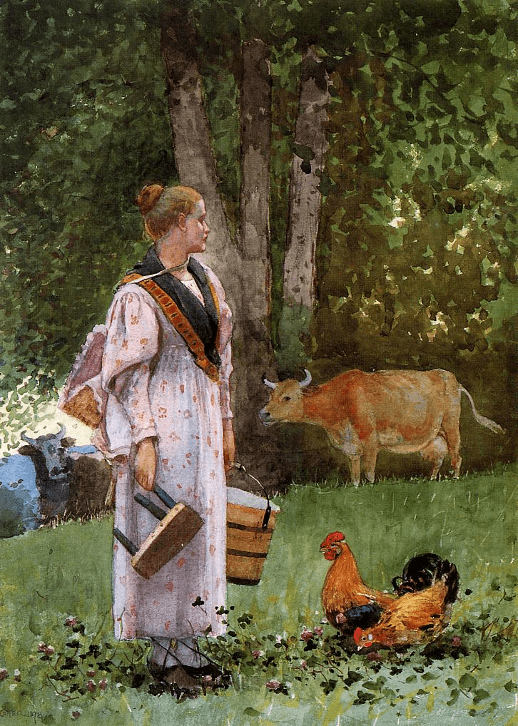 The Milkmaid by Winslow Homer