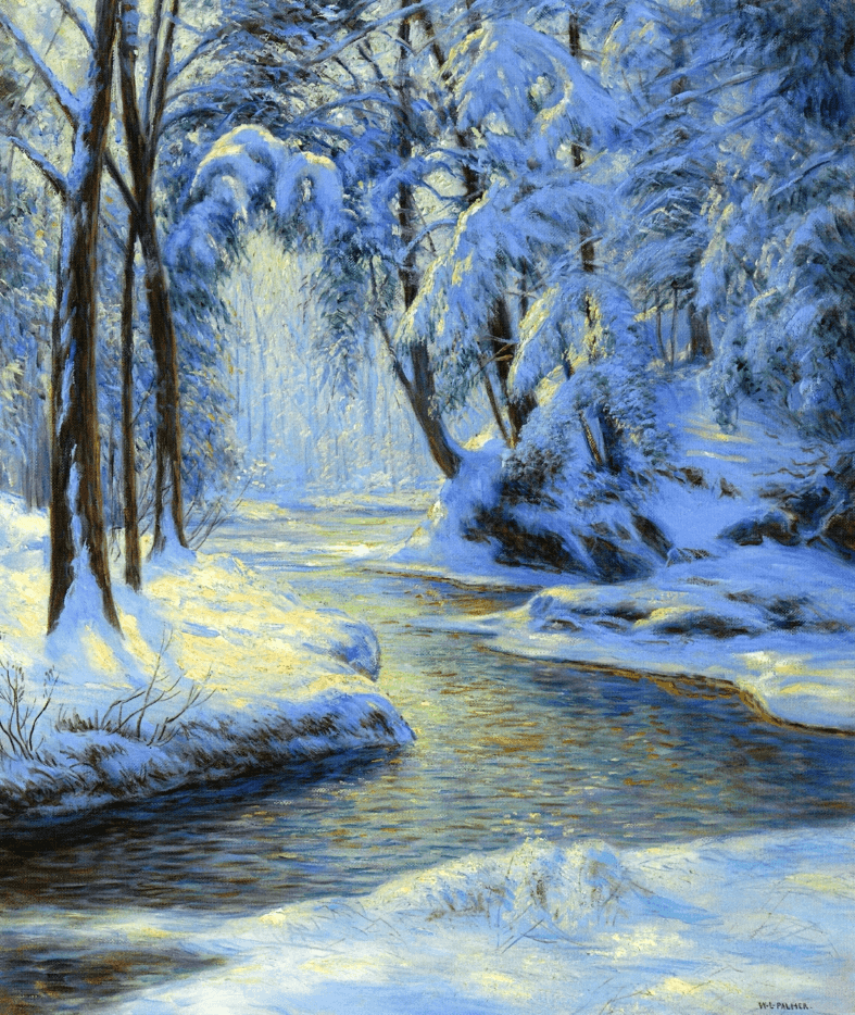 Snowy Landscape with a Brook Walter Launt Palmer