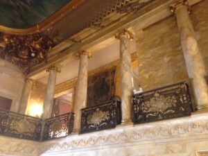 Marble House staircase landing