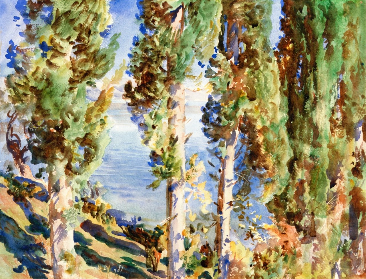 Corfu: Cypresses by John Singer Sargent