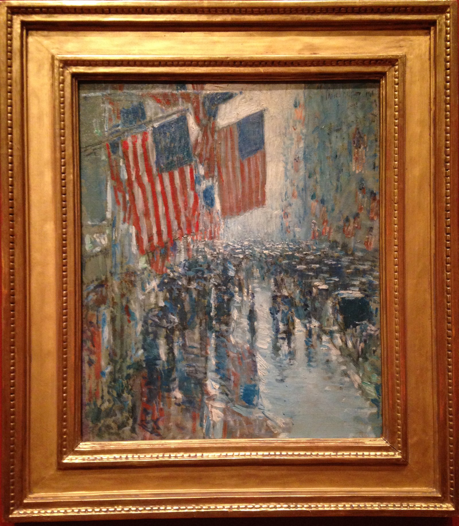 Rainy Day, Fifth Avenue by Childe Hassam