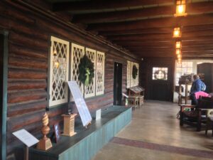 Porch at the Stickley Museum at Craftsman Farms