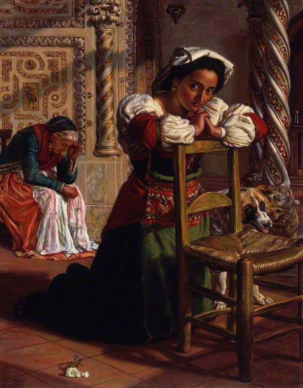 Past and Present by William Holman Hunt Pre-Raephaelites