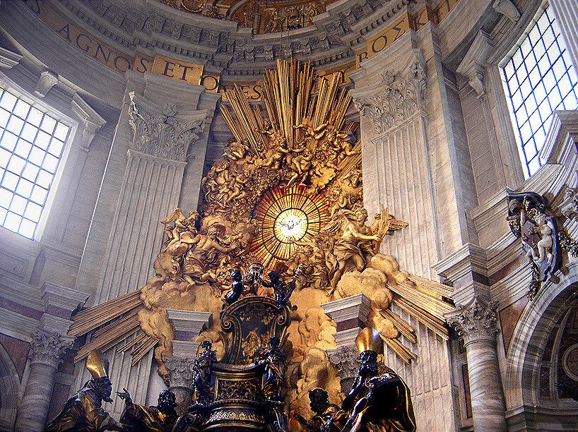 Cathedra Petri by Gianlorenzo Bernini gesamtkunstwerk