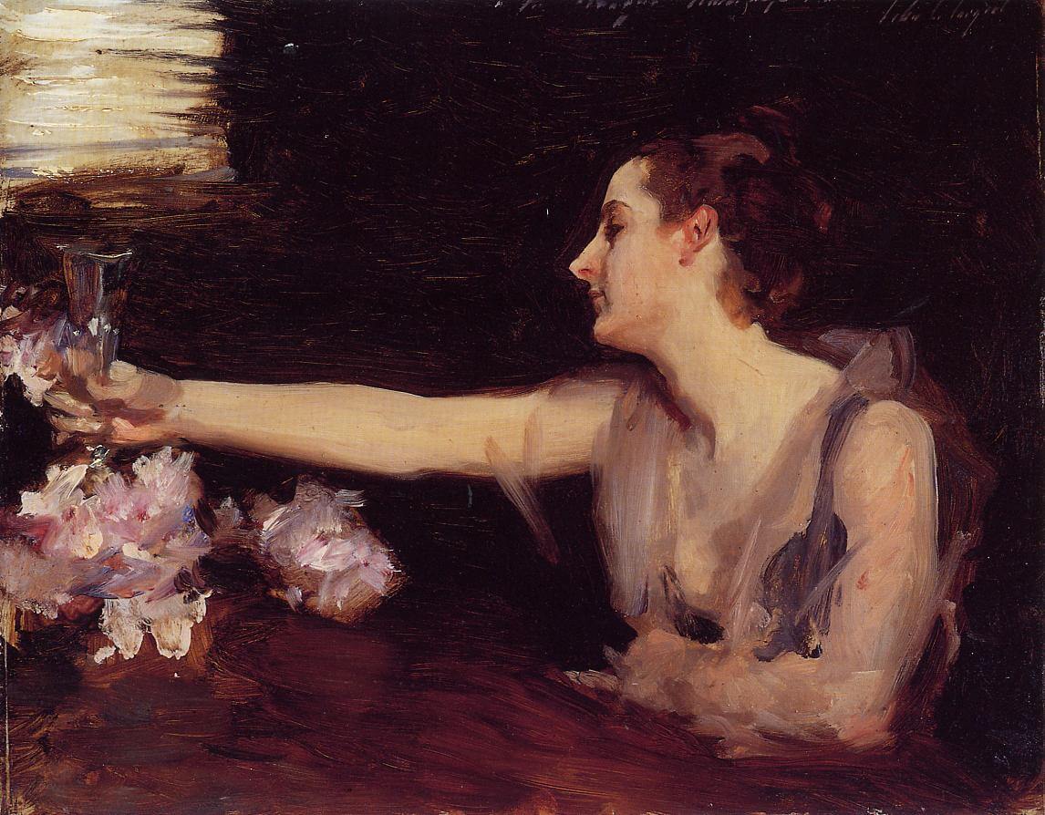 Madame Gautreau Drinking a Toast by John Singer Sargent