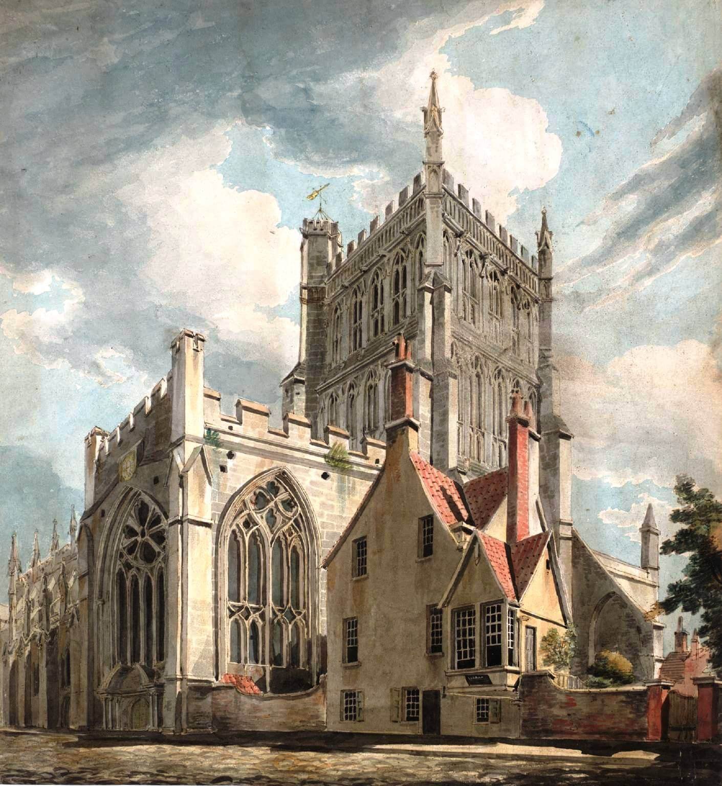 Turner Bristol Cathedral from College Green