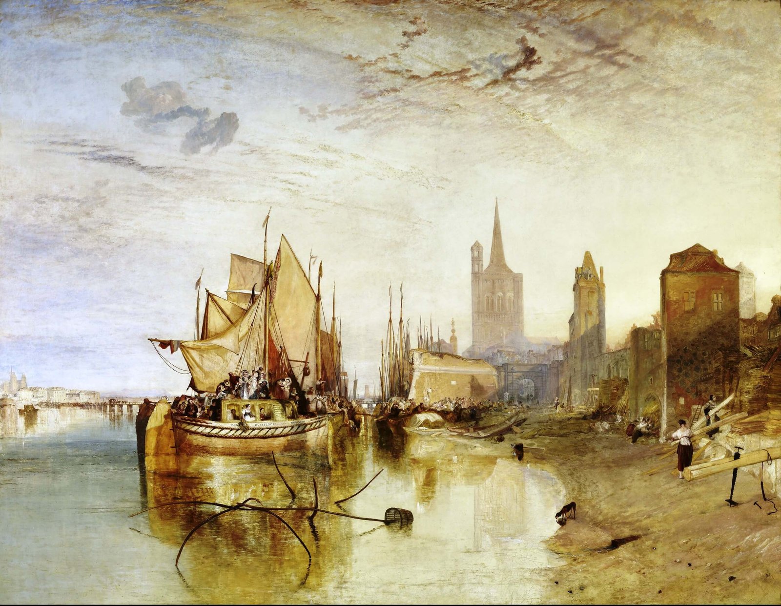 Turner Cologne the Arrival of a Packet-Boat Evening