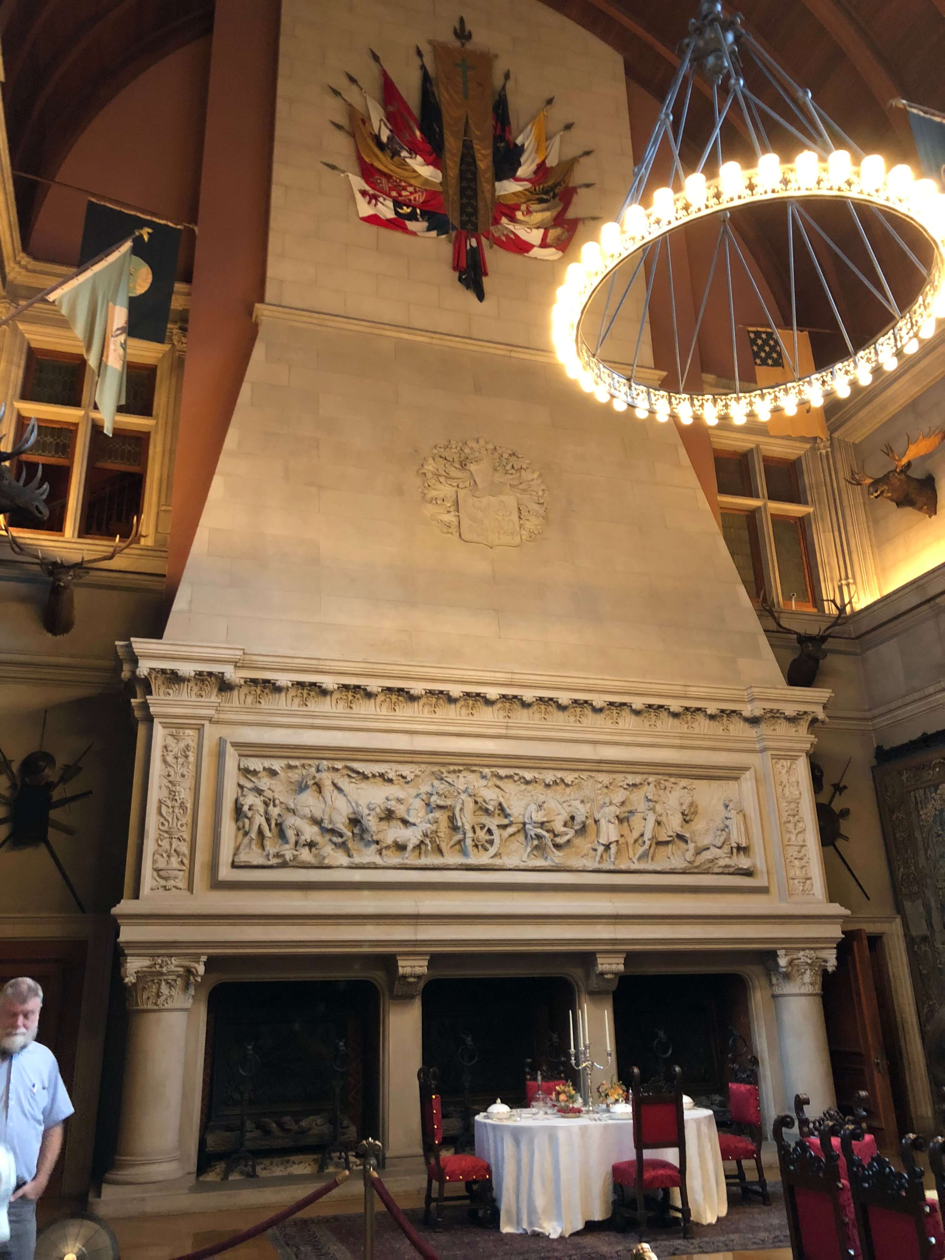 Biltmore Banquet Hall fireplace