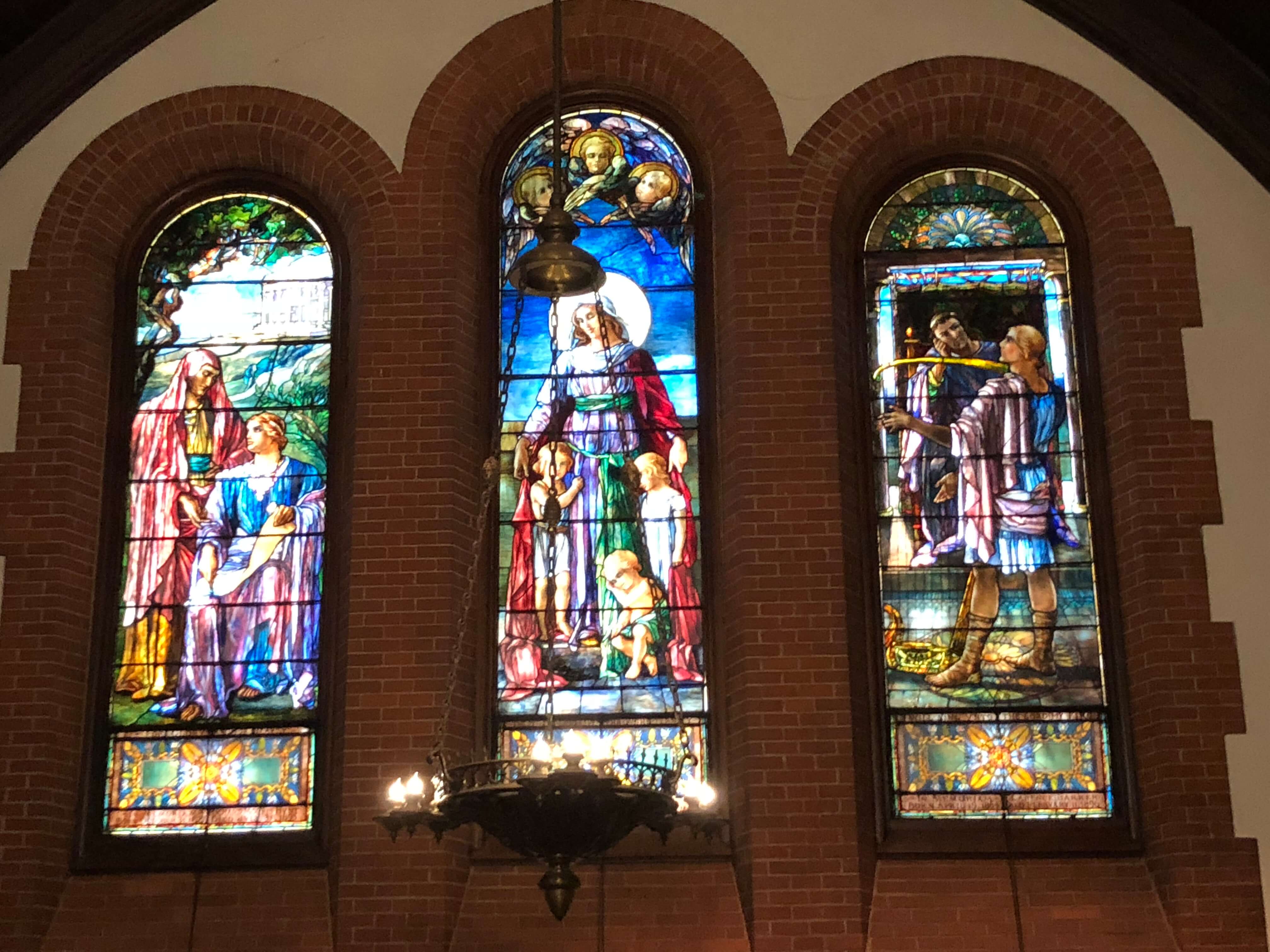 Stained Glass at All Souls Church in Biltmore Village