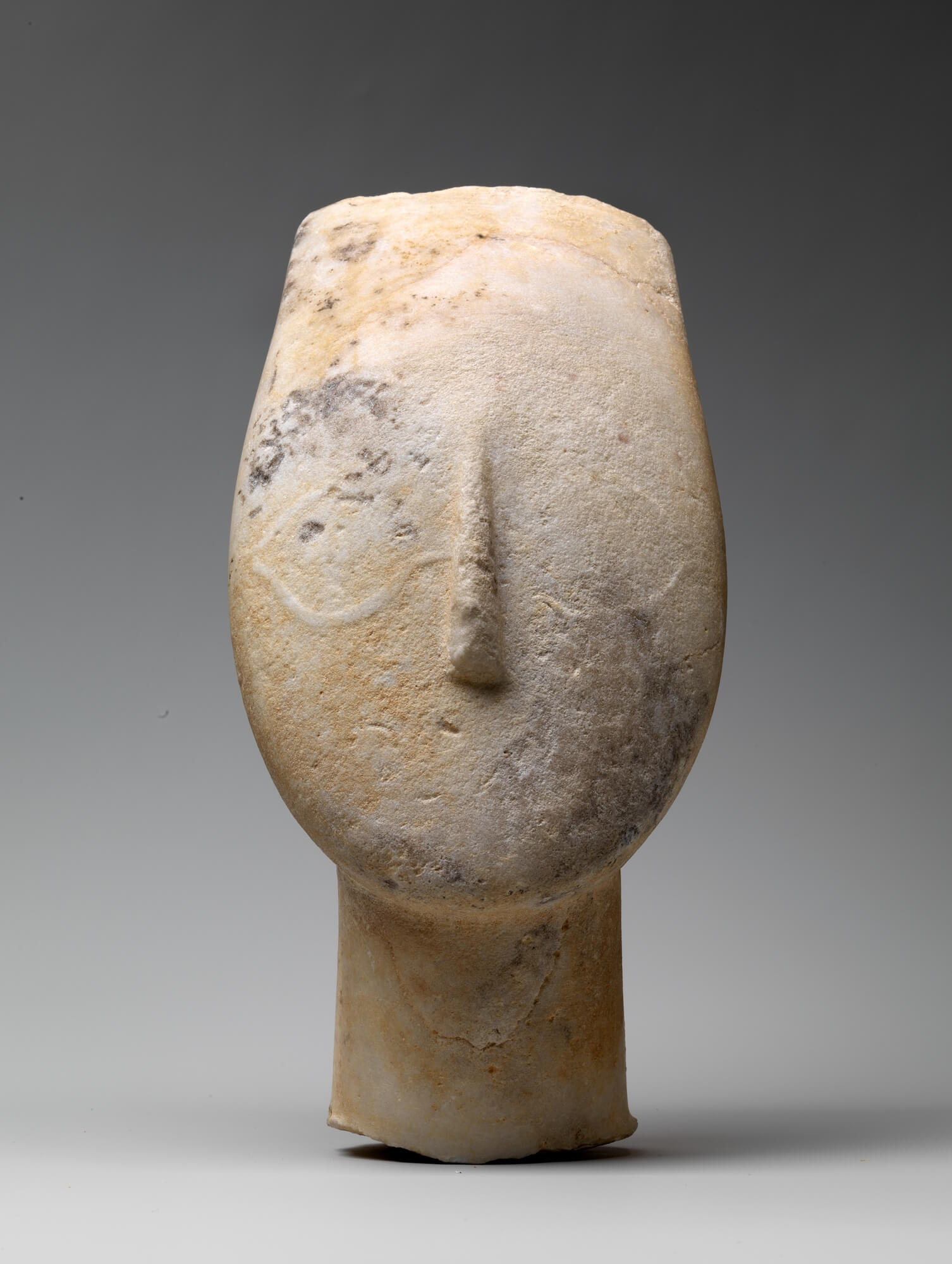 Cycladic figurines head Met