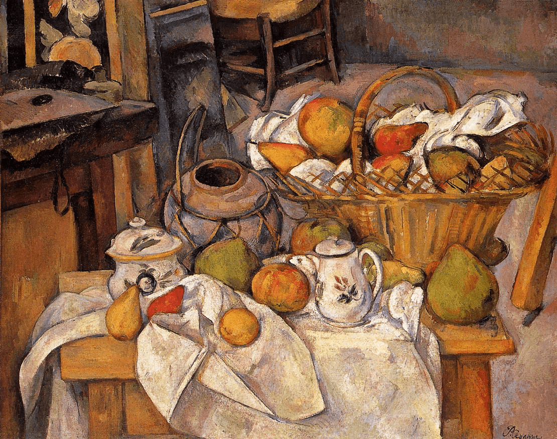 Still Life The Kitchen Table by Paul Cezanne