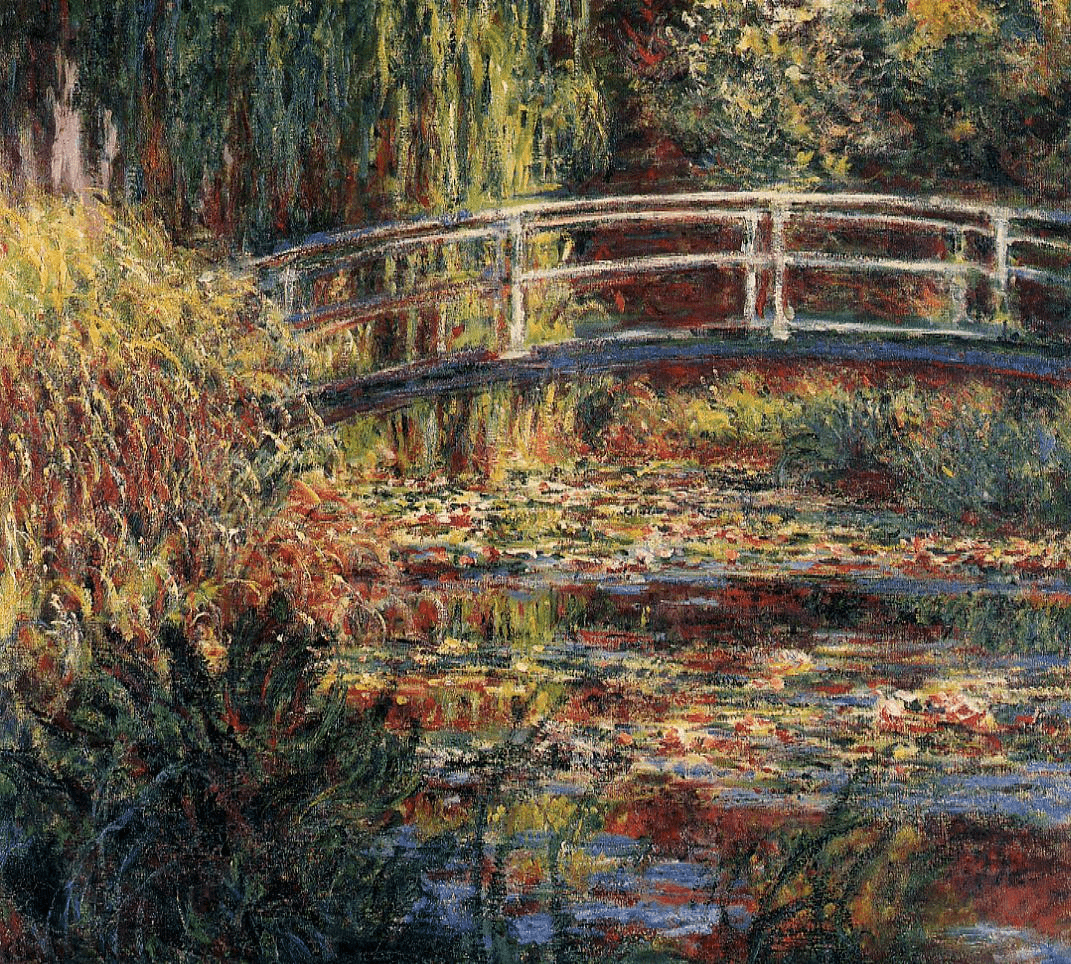 Water-Lily Pond, Symphony in Rose by Claude Monet