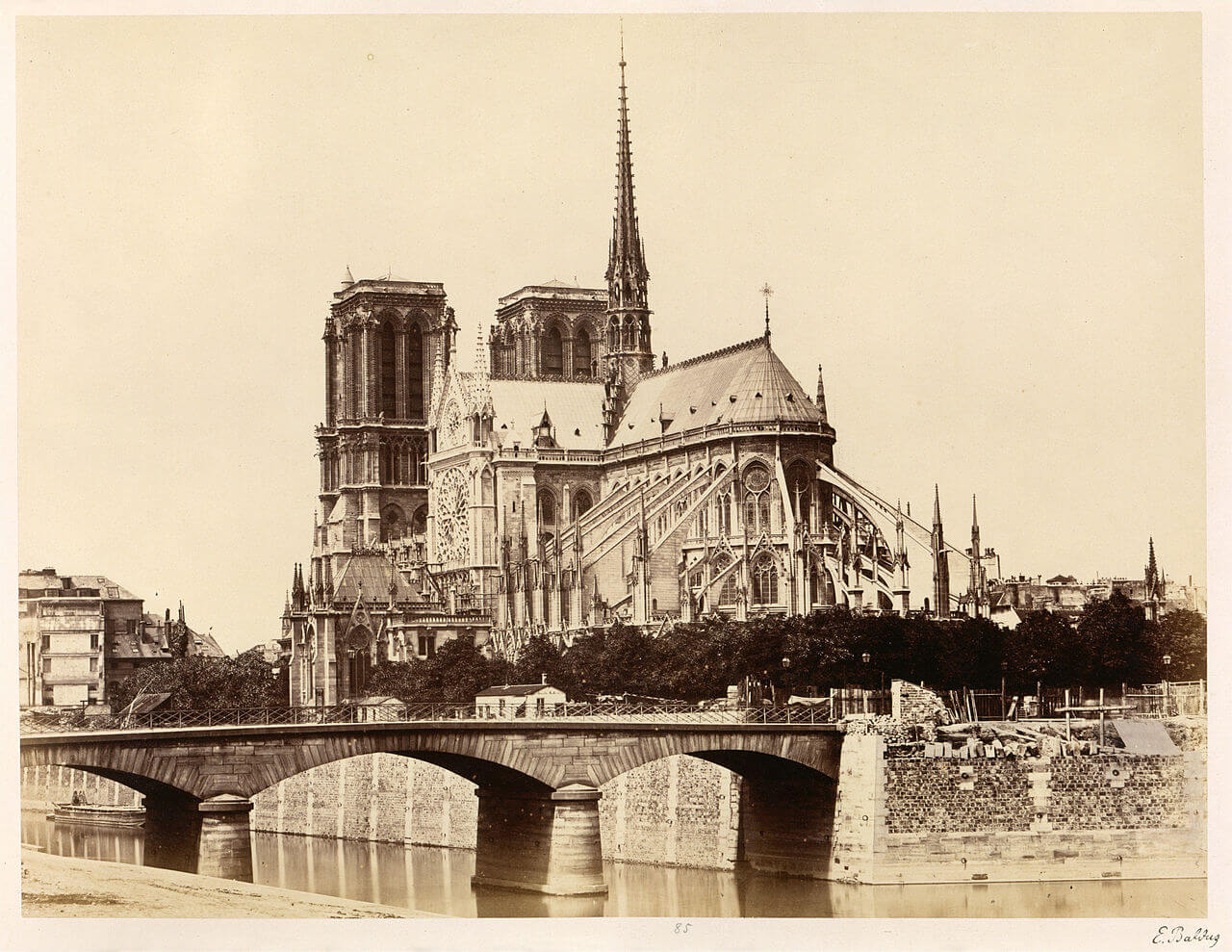 Édouard Baldus Notre-Dame (Abside),1860s