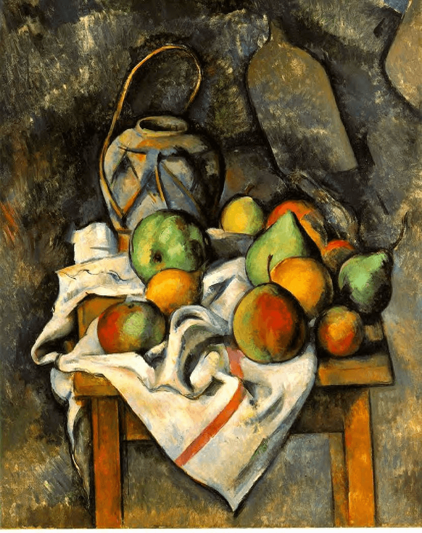 Ginger Jar and Fruit by Paul Cézanne