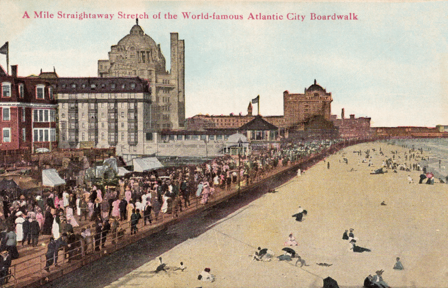 Atlantic City NJ boardwalk 1910s postcard