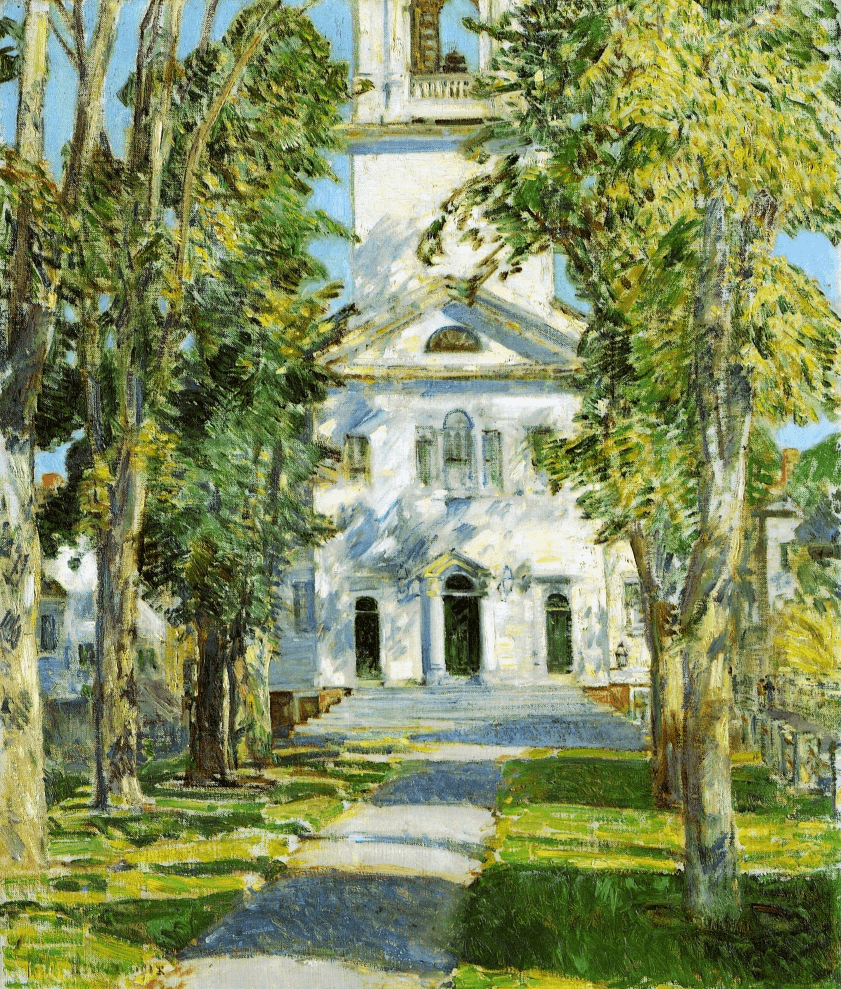 The Church at Gloucester by Childe Hassam