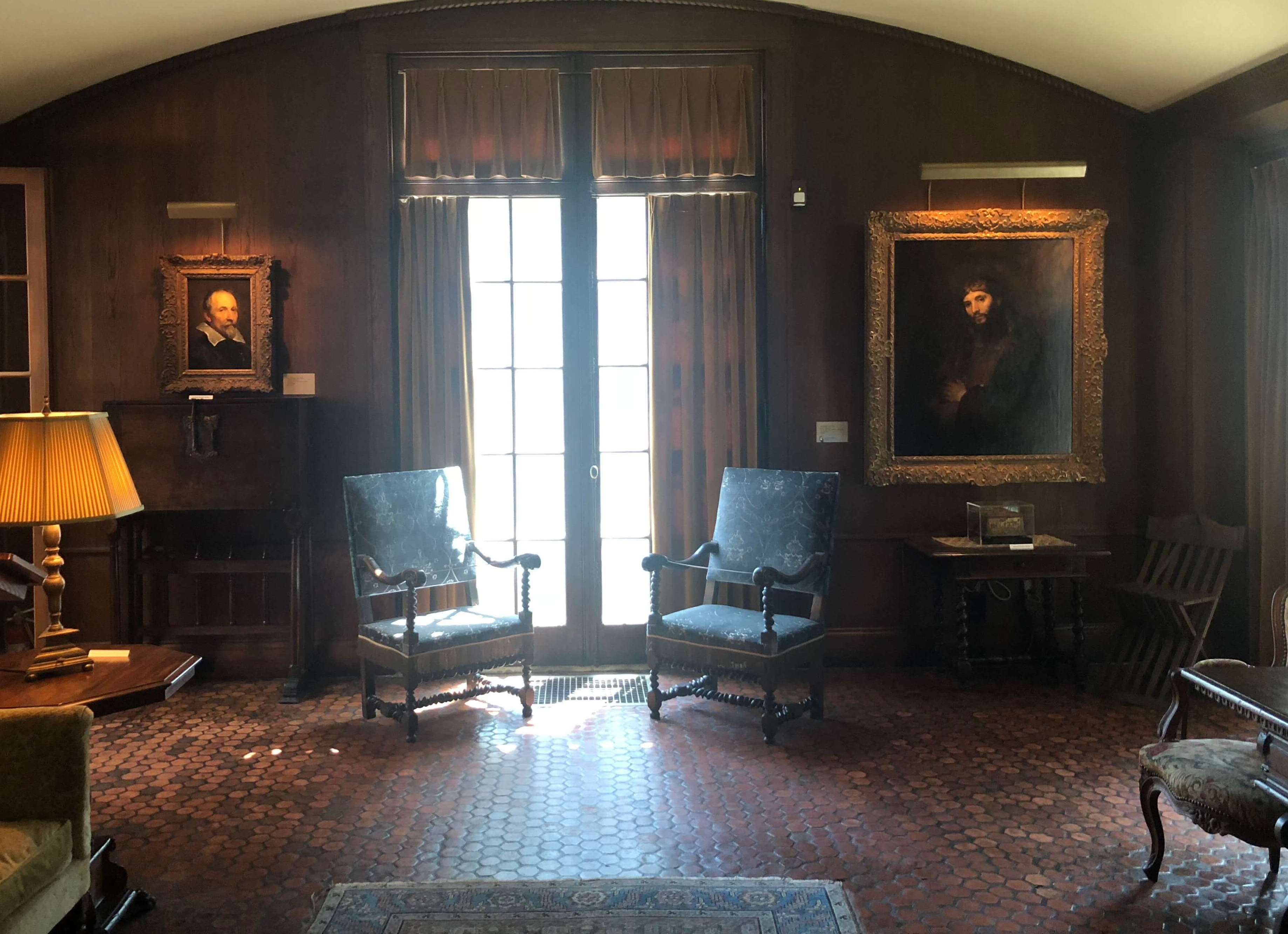 Hyde House library - Van Dyck and Rembrandt