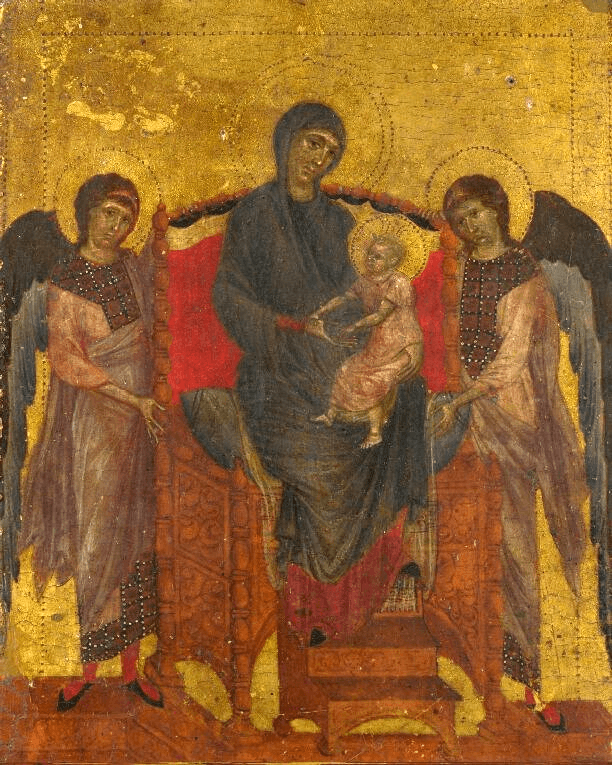 Cimabue The Virgin and Child With Two Angels