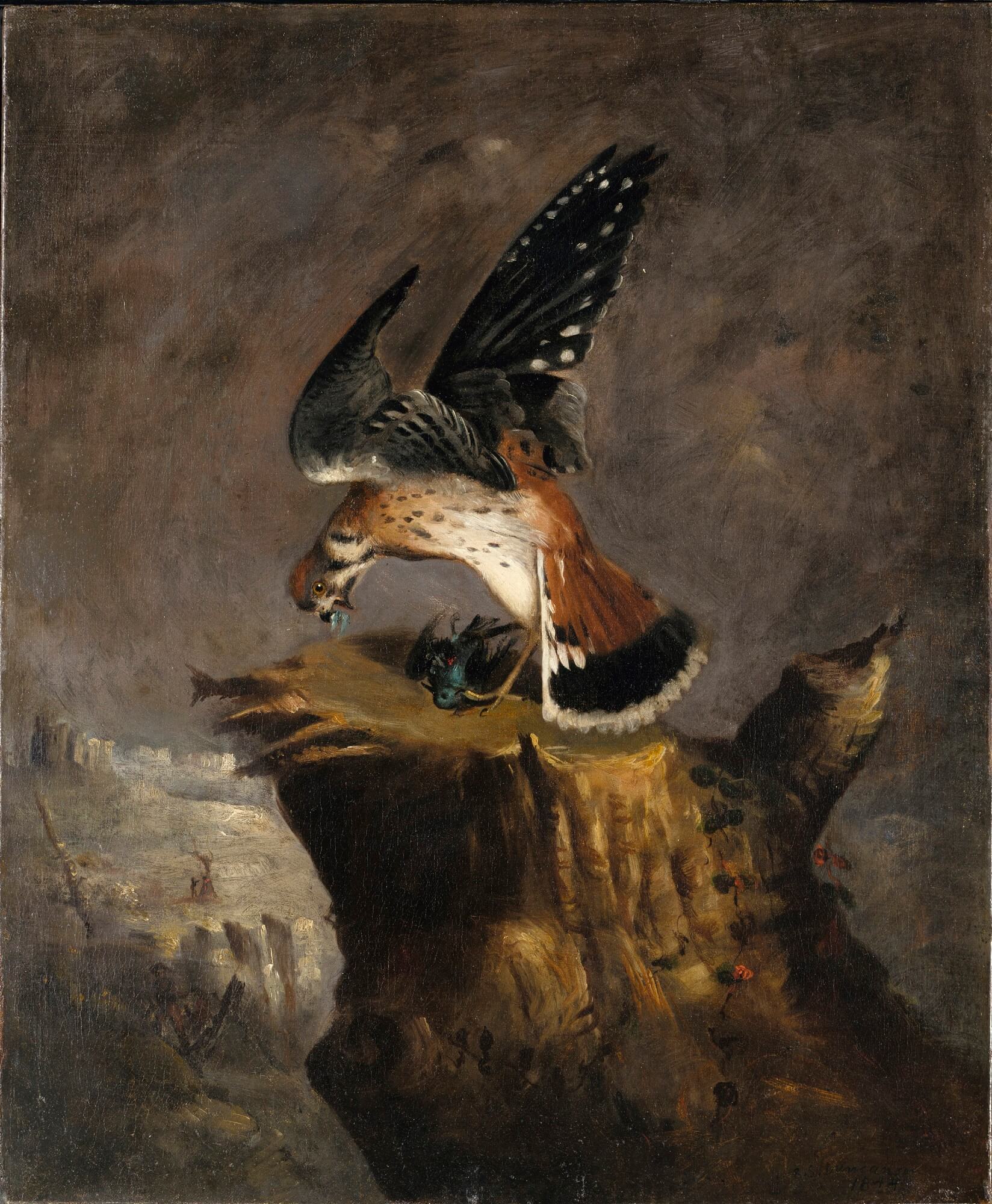 Vulture and Its Prey by Robert Duncanson