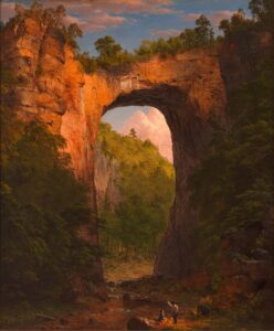 Frederic Edwin Church, The Natural Bridge, Virginia, 1852, The Fralin Museum of Art, University of Virginia, Charlottesville, VA, USA.