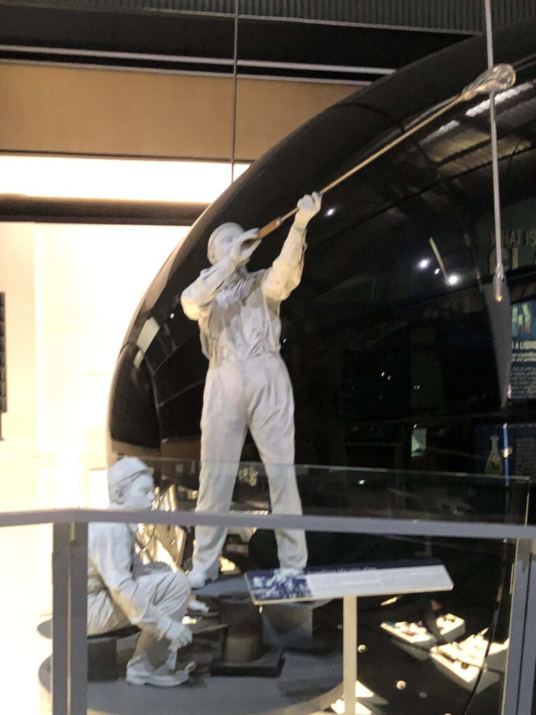 Statue of a glass blower