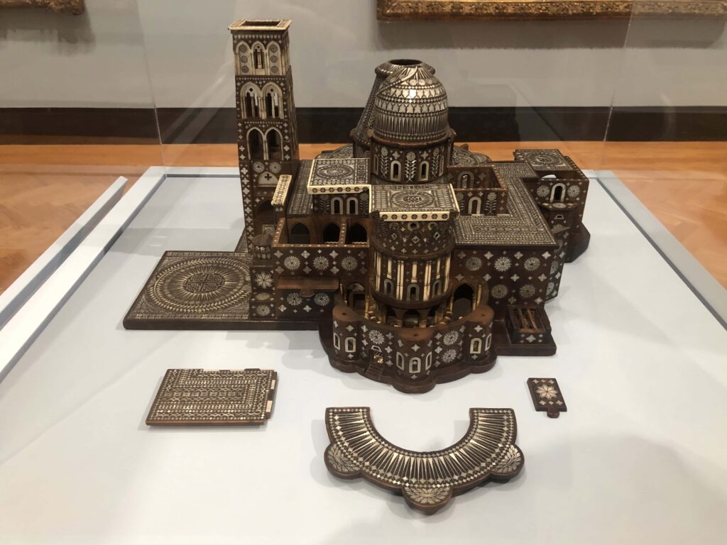An architectural model of the Church of the Holy Sepulchre